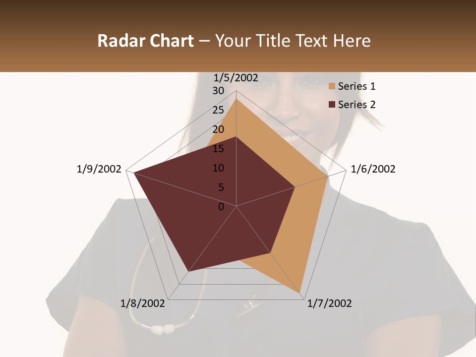 A Woman With A Stethoscope On Her Neck PowerPoint Template