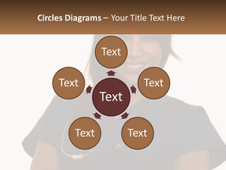 A Woman With A Stethoscope On Her Neck PowerPoint Template