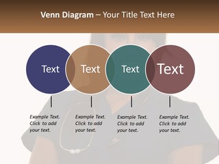 A Woman With A Stethoscope On Her Neck PowerPoint Template