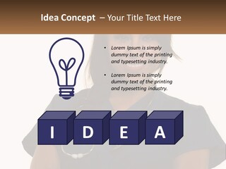 A Woman With A Stethoscope On Her Neck PowerPoint Template