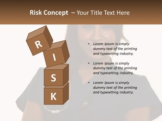 A Woman With A Stethoscope On Her Neck PowerPoint Template