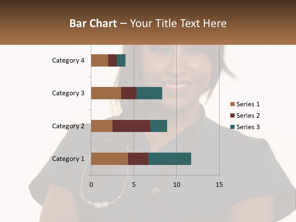 A Woman With A Stethoscope On Her Neck PowerPoint Template