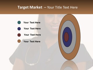 A Woman With A Stethoscope On Her Neck PowerPoint Template