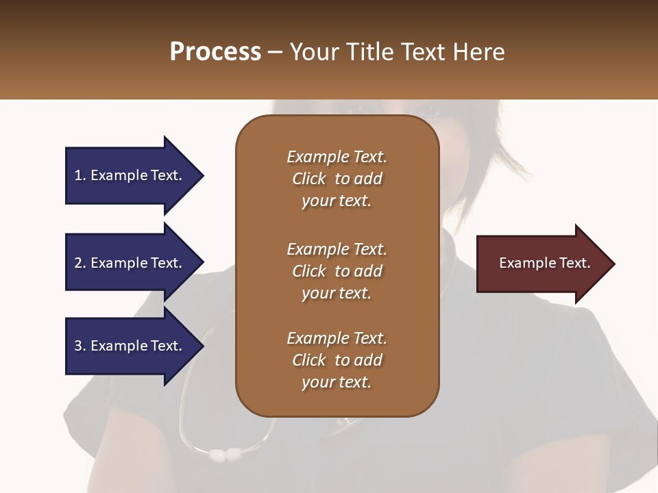 A Woman With A Stethoscope On Her Neck PowerPoint Template