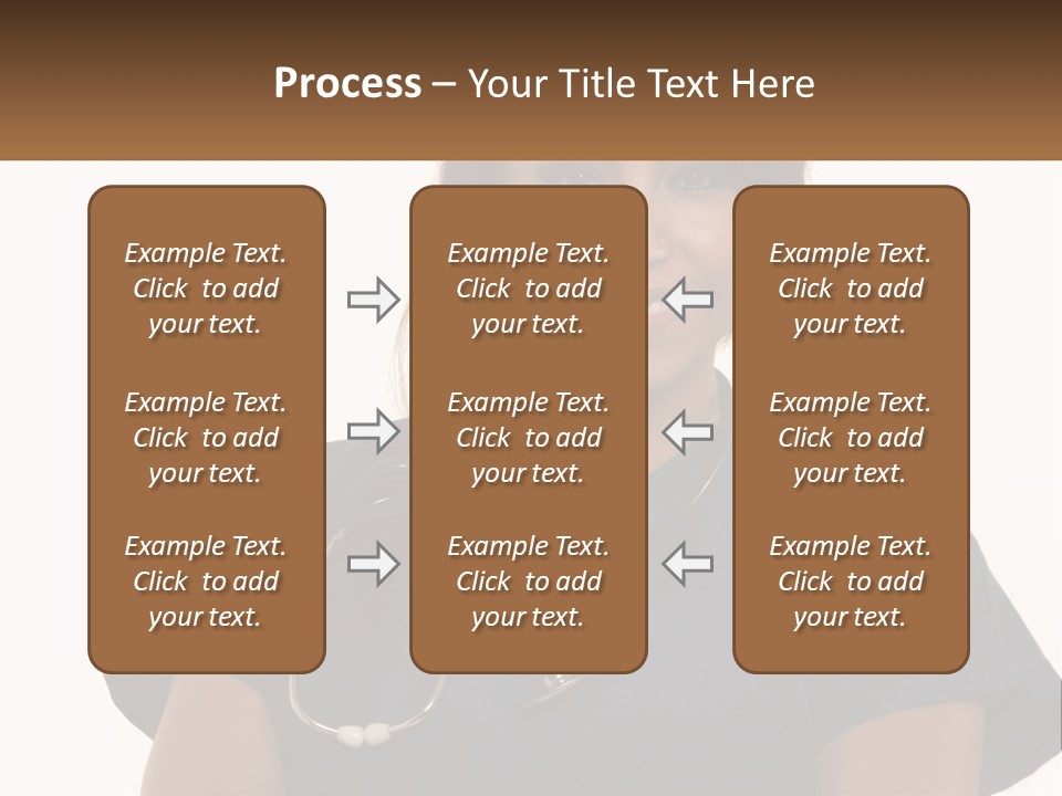 A Woman With A Stethoscope On Her Neck PowerPoint Template