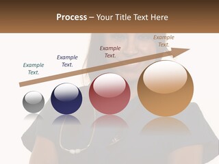 A Woman With A Stethoscope On Her Neck PowerPoint Template