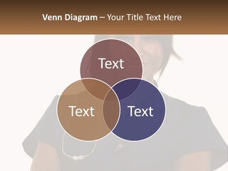 A Woman With A Stethoscope On Her Neck PowerPoint Template