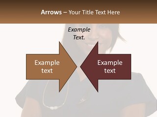 A Woman With A Stethoscope On Her Neck PowerPoint Template