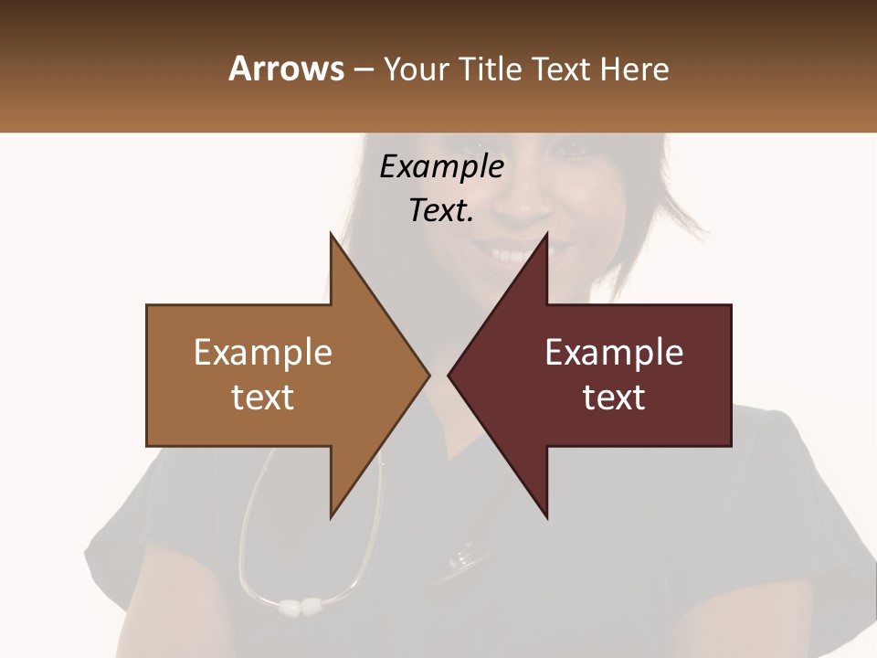 A Woman With A Stethoscope On Her Neck PowerPoint Template