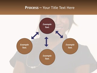 A Woman With A Stethoscope On Her Neck PowerPoint Template