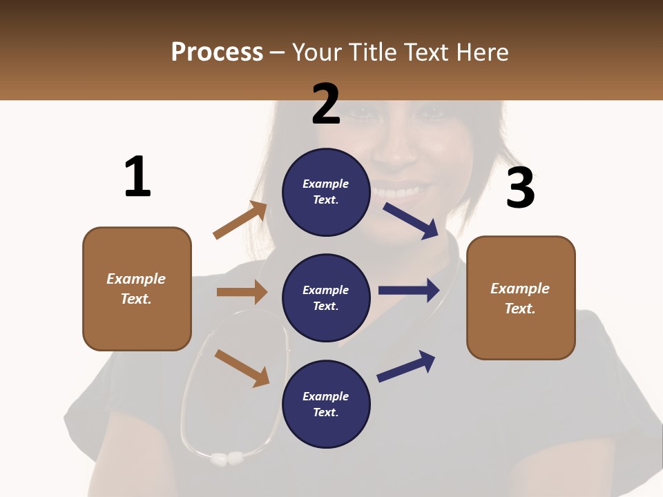 A Woman With A Stethoscope On Her Neck PowerPoint Template