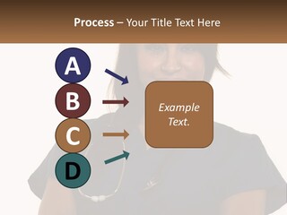 A Woman With A Stethoscope On Her Neck PowerPoint Template