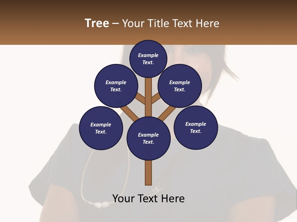 A Woman With A Stethoscope On Her Neck PowerPoint Template