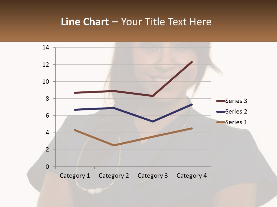 A Woman With A Stethoscope On Her Neck PowerPoint Template