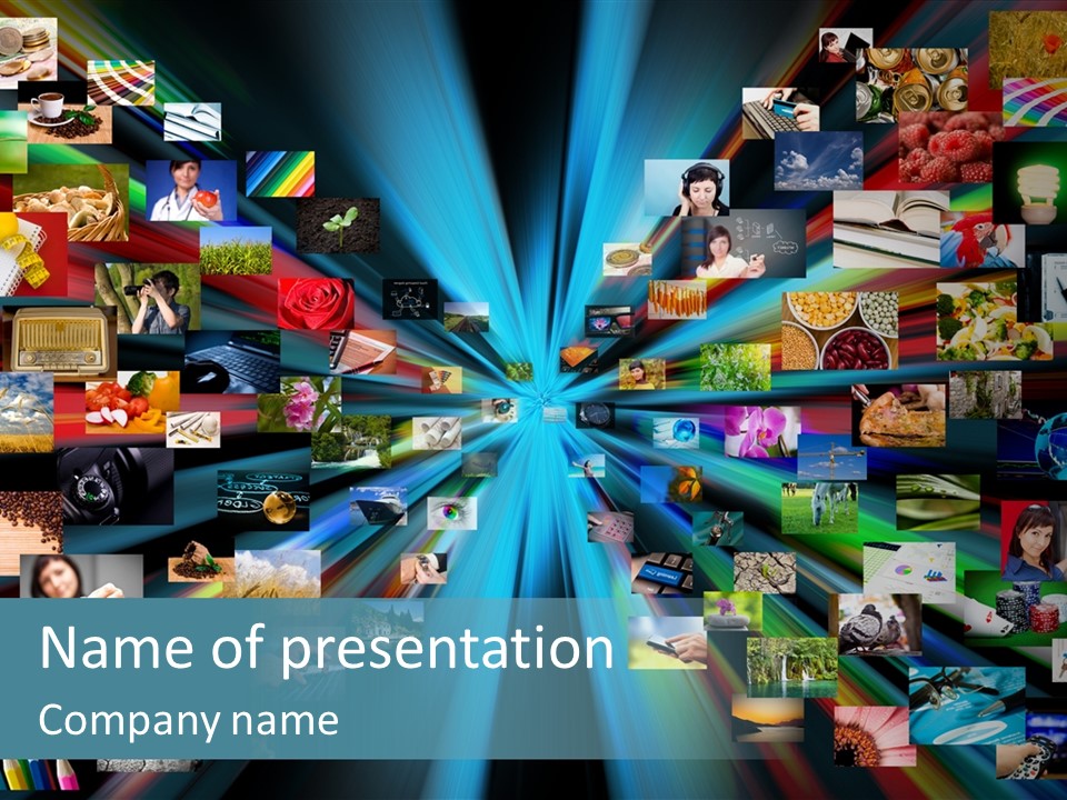 A Picture Of A Bunch Of Different Pictures PowerPoint Template