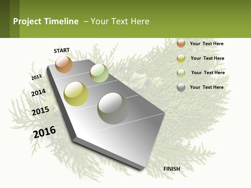 A Bunch Of Green Leaves On A White Background PowerPoint Template