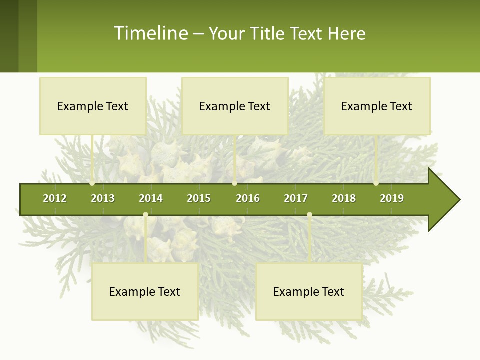 A Bunch Of Green Leaves On A White Background PowerPoint Template