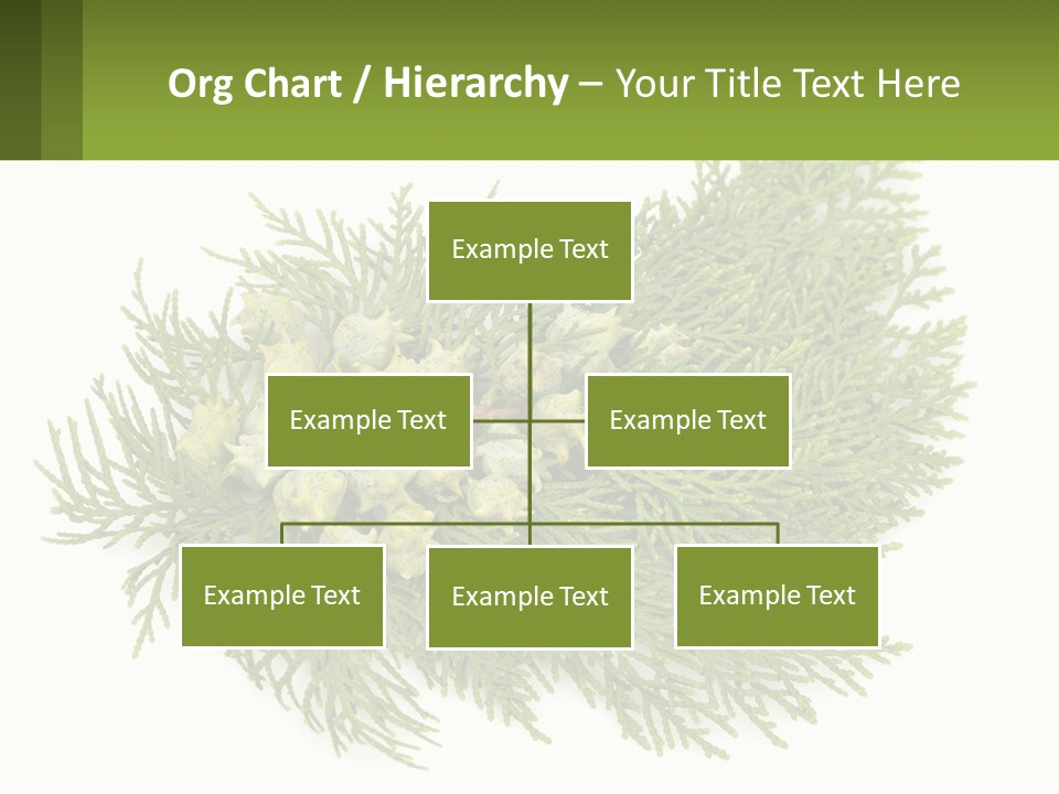 A Bunch Of Green Leaves On A White Background PowerPoint Template