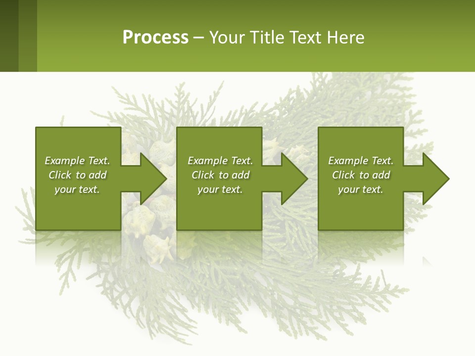 A Bunch Of Green Leaves On A White Background PowerPoint Template