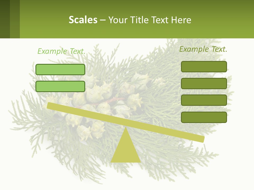 A Bunch Of Green Leaves On A White Background PowerPoint Template