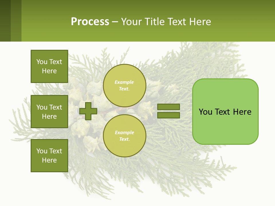 A Bunch Of Green Leaves On A White Background PowerPoint Template