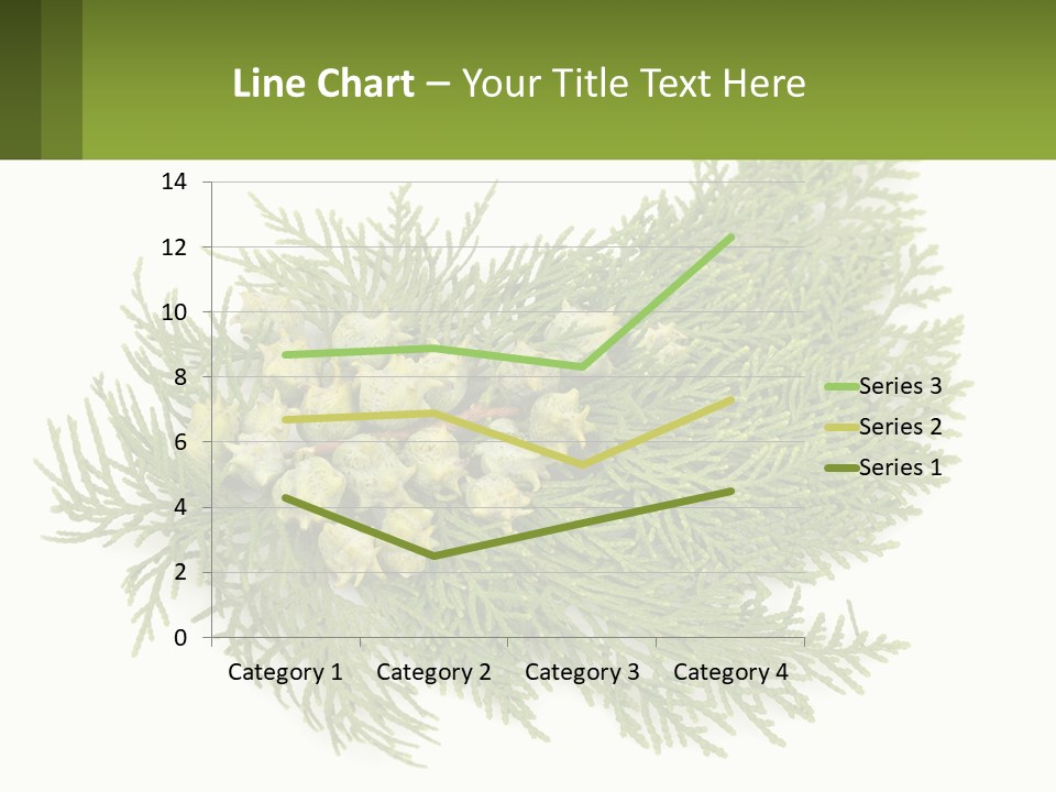 A Bunch Of Green Leaves On A White Background PowerPoint Template