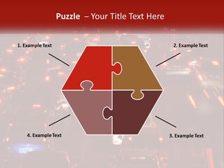 A Busy Highway Filled With Lots Of Traffic PowerPoint Template