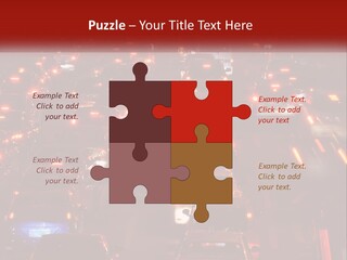 A Busy Highway Filled With Lots Of Traffic PowerPoint Template