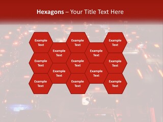 A Busy Highway Filled With Lots Of Traffic PowerPoint Template