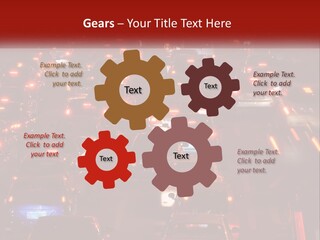 A Busy Highway Filled With Lots Of Traffic PowerPoint Template