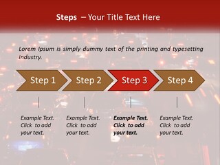 A Busy Highway Filled With Lots Of Traffic PowerPoint Template