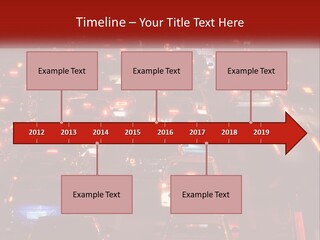 A Busy Highway Filled With Lots Of Traffic PowerPoint Template