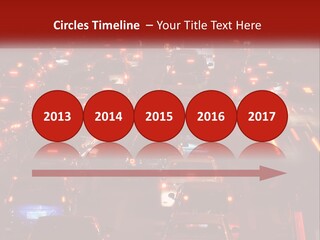 A Busy Highway Filled With Lots Of Traffic PowerPoint Template