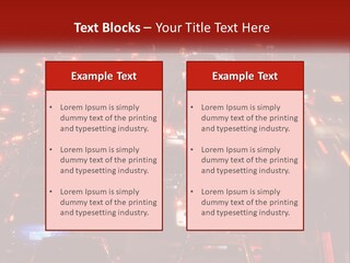 A Busy Highway Filled With Lots Of Traffic PowerPoint Template