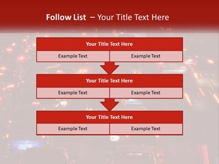 A Busy Highway Filled With Lots Of Traffic PowerPoint Template