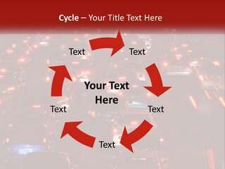 A Busy Highway Filled With Lots Of Traffic PowerPoint Template