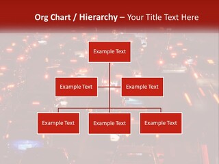 A Busy Highway Filled With Lots Of Traffic PowerPoint Template