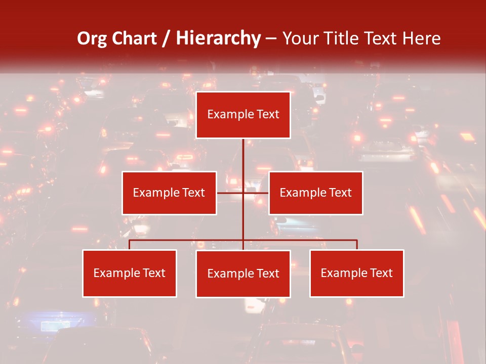 A Busy Highway Filled With Lots Of Traffic PowerPoint Template