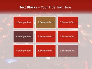 A Busy Highway Filled With Lots Of Traffic PowerPoint Template