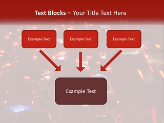 A Busy Highway Filled With Lots Of Traffic PowerPoint Template