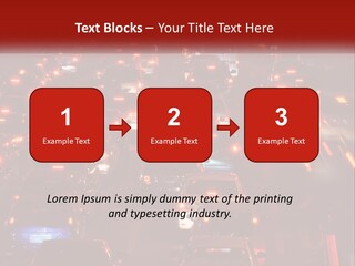 A Busy Highway Filled With Lots Of Traffic PowerPoint Template