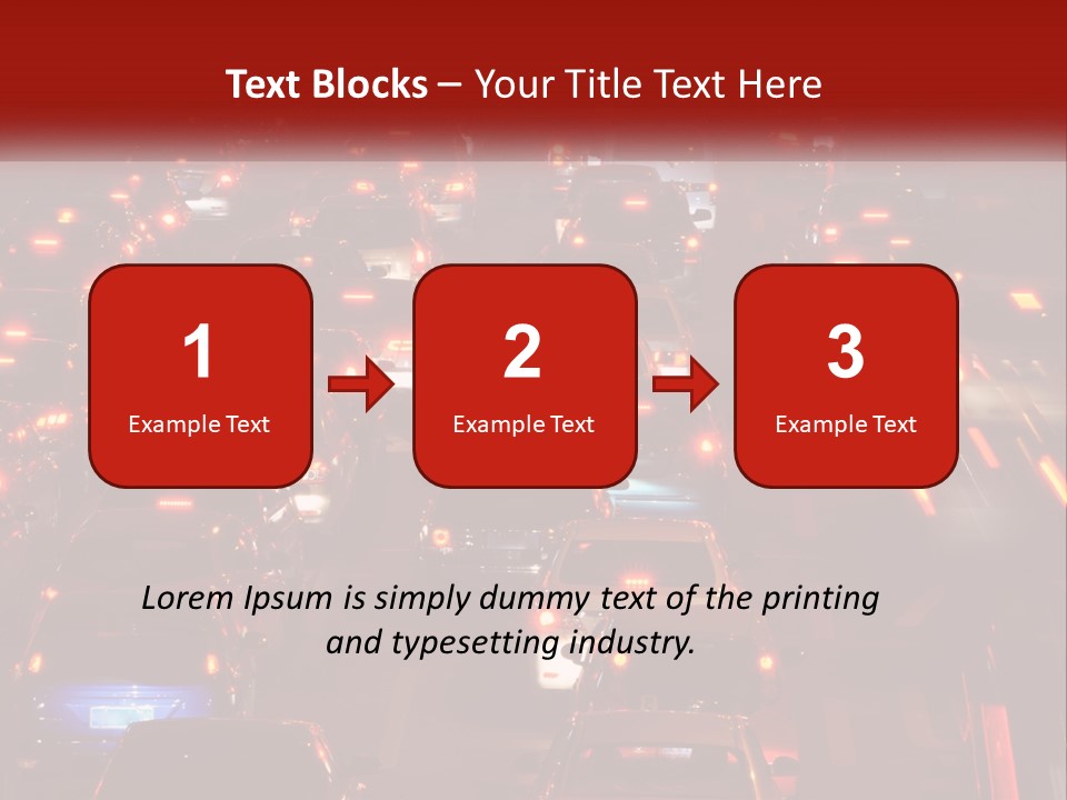 A Busy Highway Filled With Lots Of Traffic PowerPoint Template
