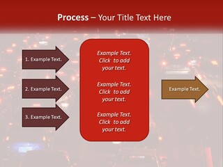 A Busy Highway Filled With Lots Of Traffic PowerPoint Template