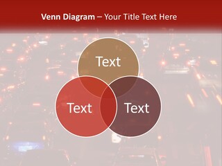 A Busy Highway Filled With Lots Of Traffic PowerPoint Template