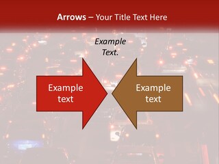 A Busy Highway Filled With Lots Of Traffic PowerPoint Template