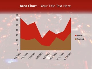 A Busy Highway Filled With Lots Of Traffic PowerPoint Template