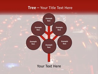 A Busy Highway Filled With Lots Of Traffic PowerPoint Template