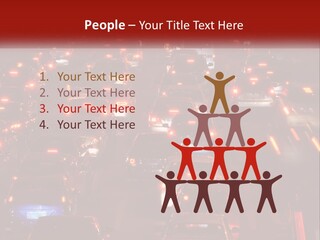 A Busy Highway Filled With Lots Of Traffic PowerPoint Template