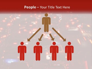 A Busy Highway Filled With Lots Of Traffic PowerPoint Template