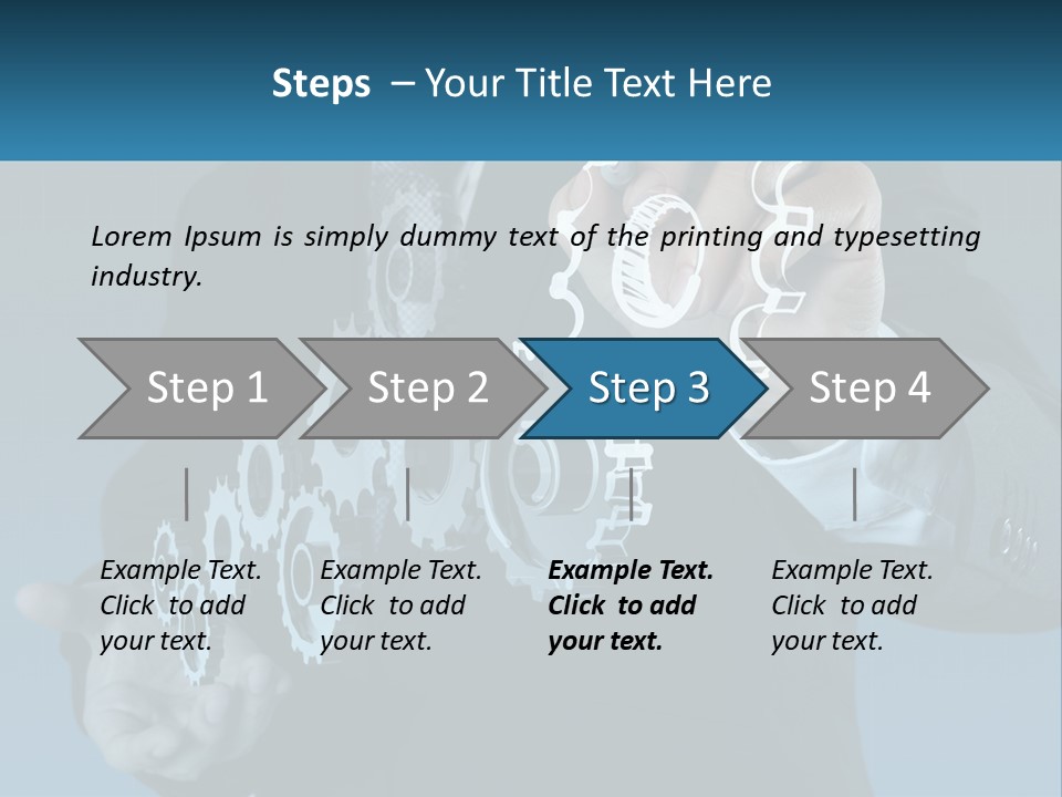 A Man In A Suit Holding A Business Card PowerPoint Template